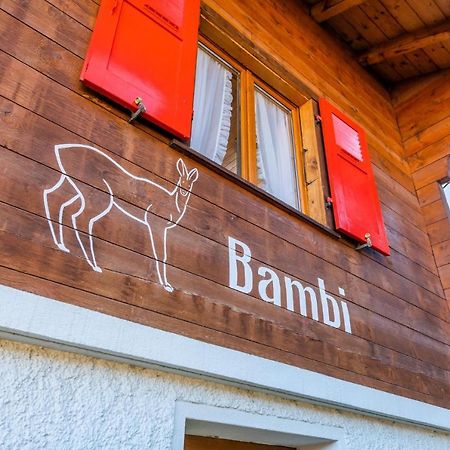 Chalet Bambi "Marchenhaft" Lägenhet Grächen Exteriör bild