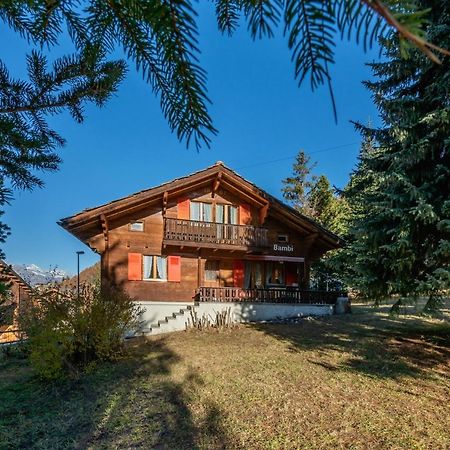Chalet Bambi "Marchenhaft" Lägenhet Grächen Exteriör bild
